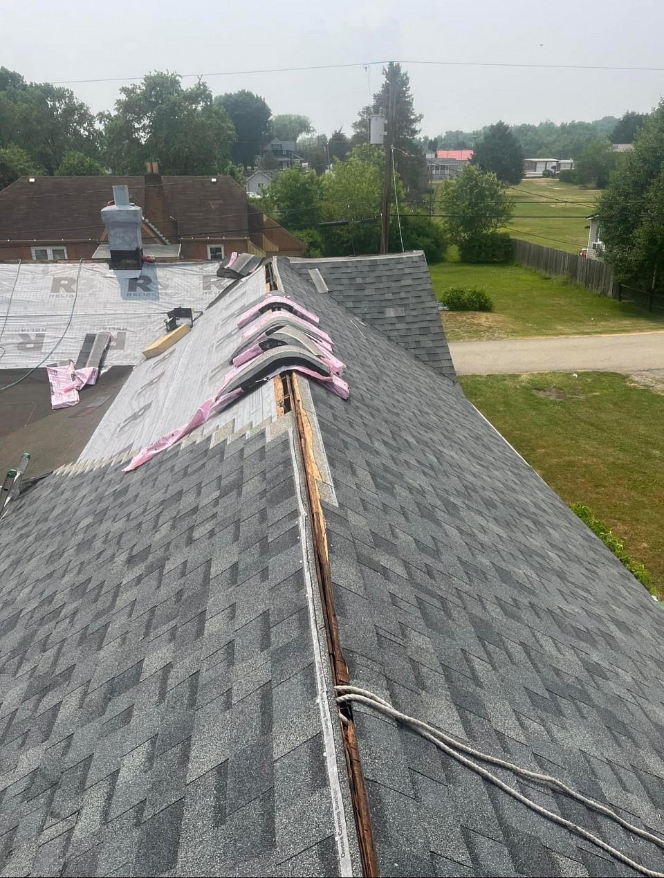 Finishing of roofing